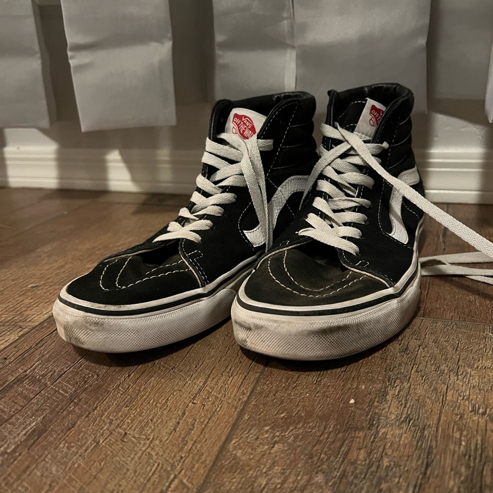 black high top vans
